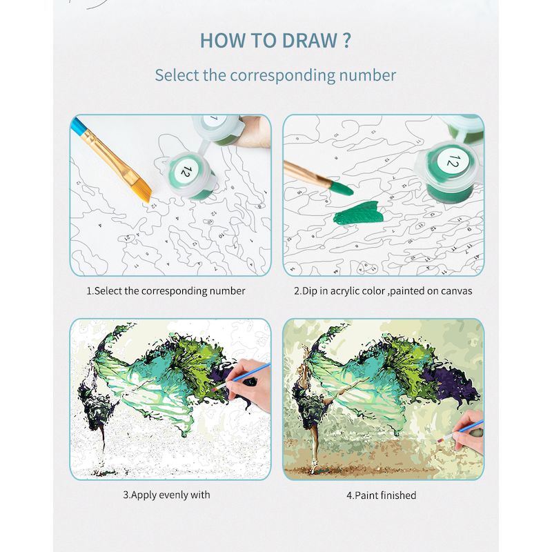 Leaves Landscape HandPainted Oil Painting Canvas - Image 2