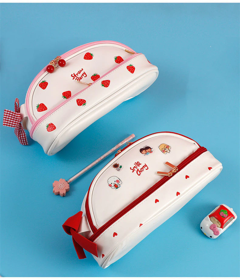 Cherry Cute Pencil Case School Stationery Bag - Image 2