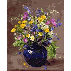 Oil Painting By Numbers Flowers HandPainted