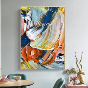 Abstract Picture Painting By Numbers With Frame Large Size