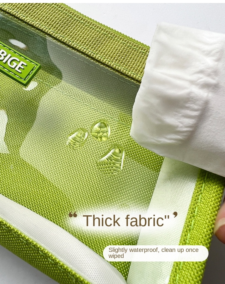 Six Layers Large Capacity Pencil Bag, Green - Image 5