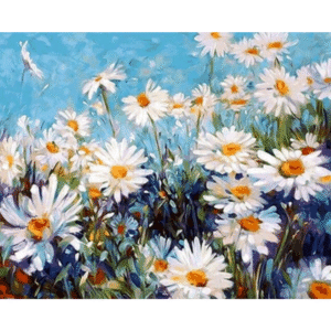 Daisy Flower Painting By Numbers