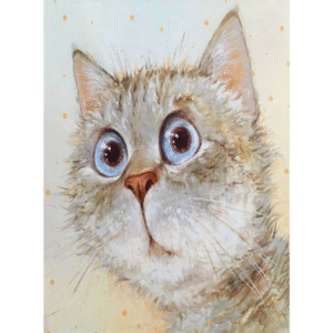 Chenistory Cat DIY Paint By Numbers, Funny Cat Face