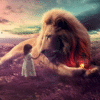 Big Lion With Girl DIY Painting By Number
