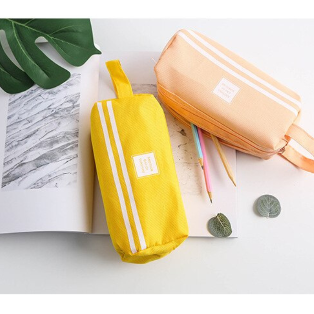 Portable Canvas Pencil Case School Supplies - Image 3